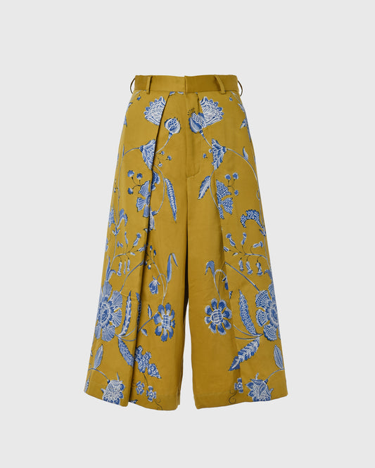 F325 Pallazo - Batik Bunga Biru