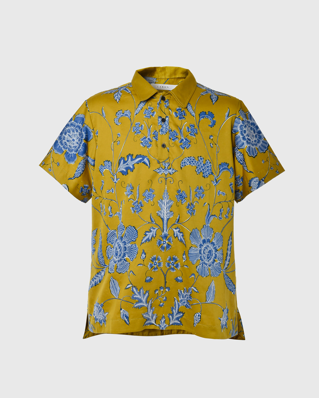 F325 MenPoloShirt BatikBungaBiru - AR-MT02