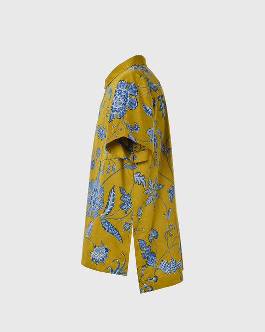 F325 MenPoloShirt BatikBungaBiru - AR-MT02