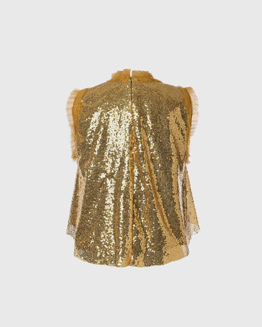 F325 A-line Crop Top Sequin F325T