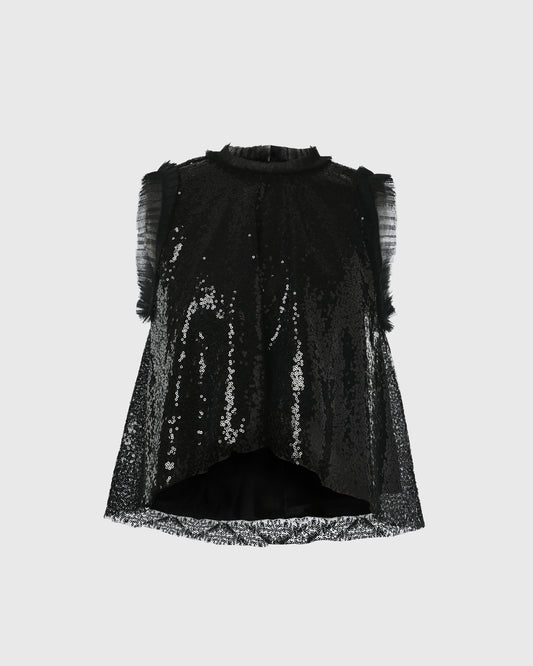 F325 A-line Crop Top Sequin F325T