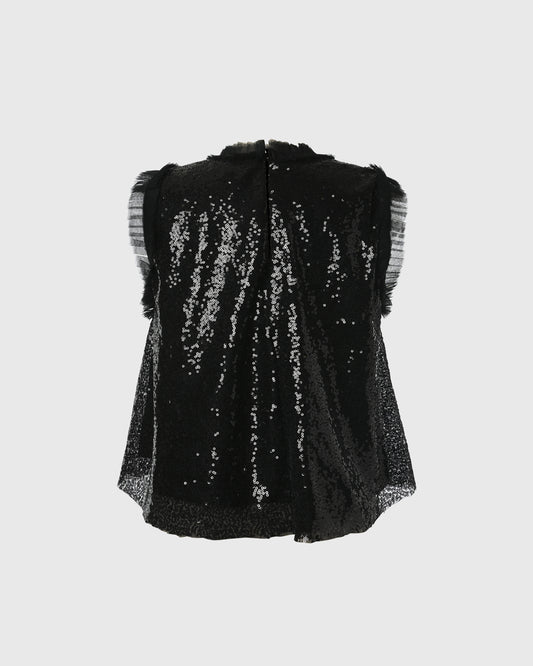 F325 A-line Crop Top Sequin F325T