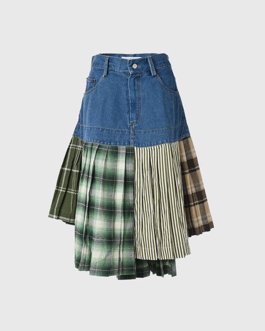 UR Mix Fabric Skirt URB-13