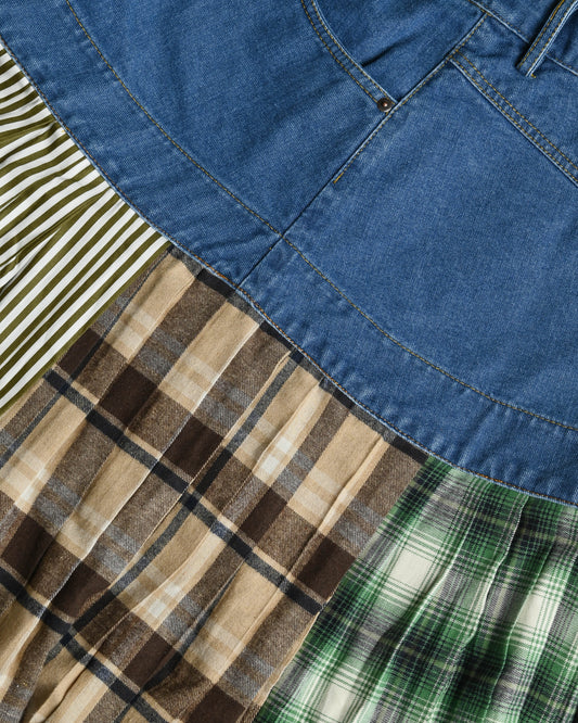 UR Mix Fabric Skirt URB-13