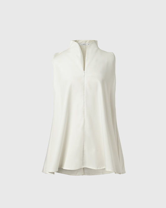 PM A-line Blouse PMT-24 Drill Off White