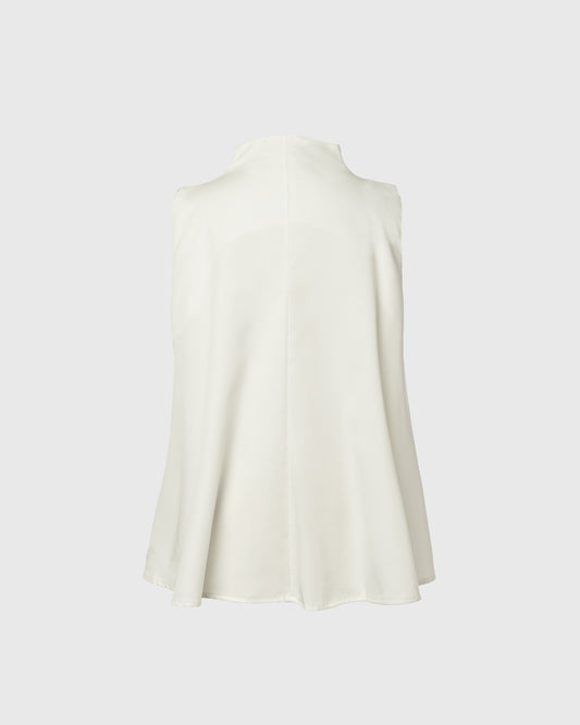 PM A-line Blouse PMT-24 Drill Off White