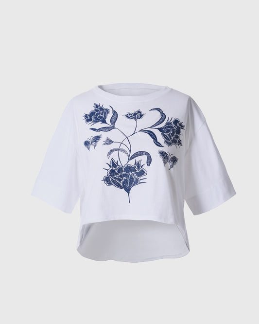 LR S/S Basic Crop Tee LWT-012