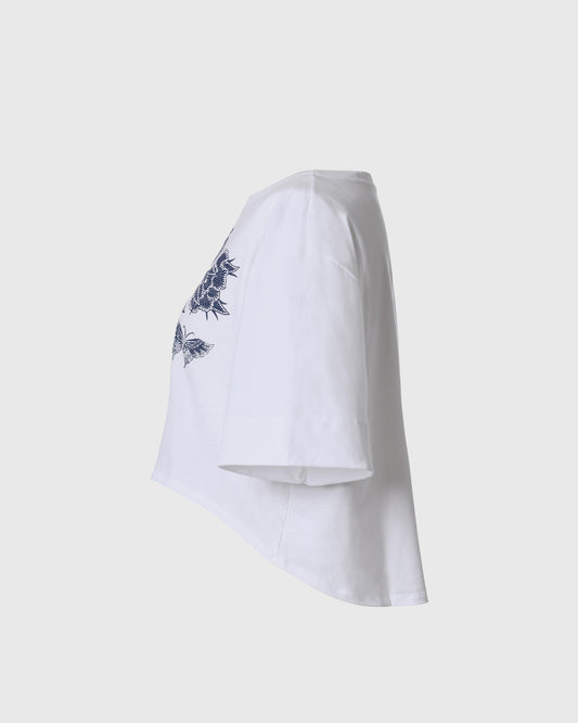LR S/S Basic Crop Tee LWT-012