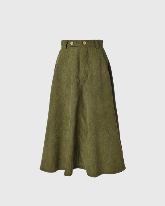 Cargo Skirt Corduroy Green URB-06