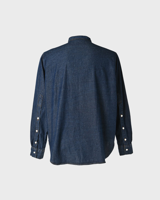 Basic Denim Mao Collar Shirt URT-05
