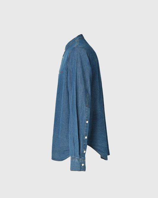 Basic Denim Mao Collar Shirt URT-05