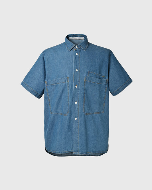 Denim Shirt Blue Big Pocket URT-14