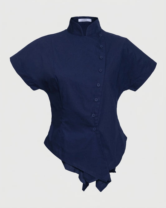 Lakon Beskap Wanita Harsa Peplum Shirt HRT-01 Poplin
