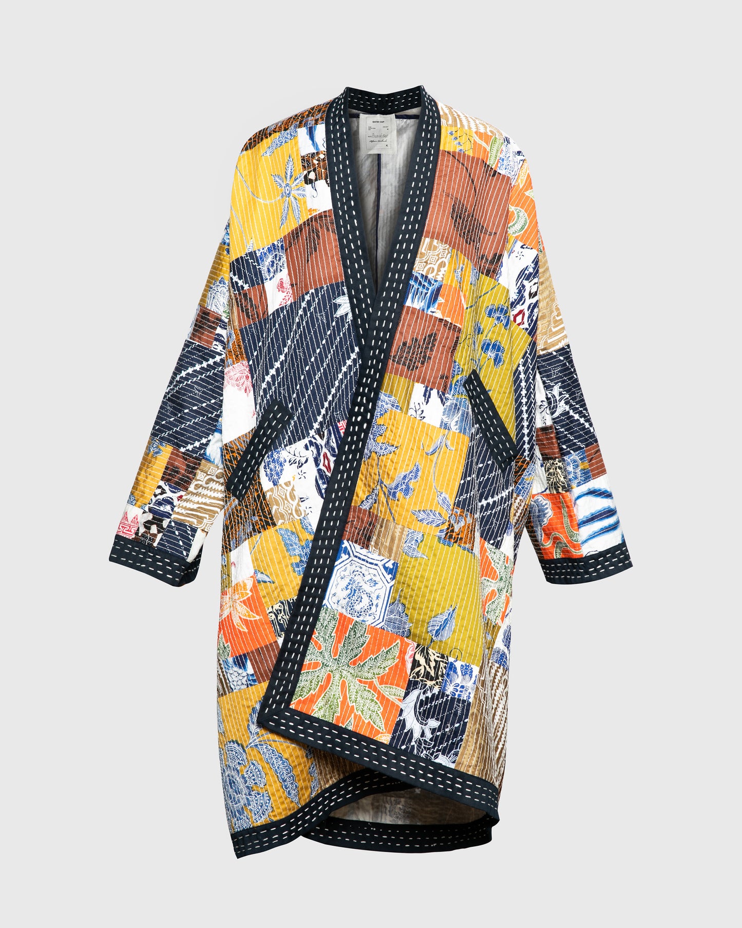 Kimono Outer Batik Patchwork Long