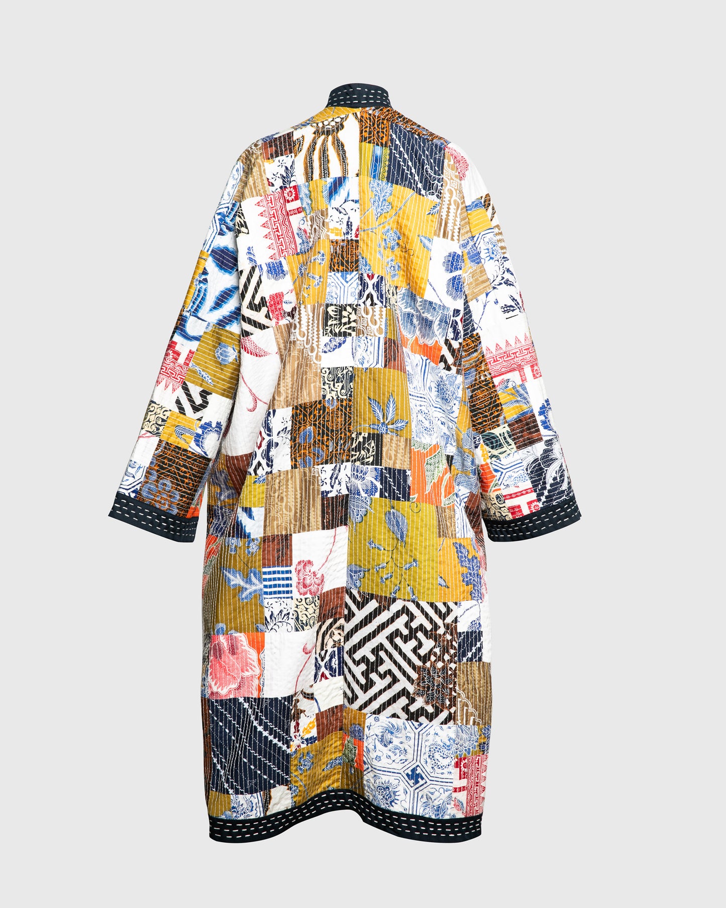 Kimono Outer Batik Patchwork Long