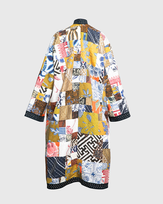 Kimono Outer Batik Patchwork Long
