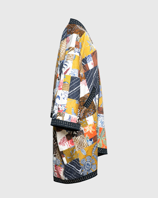 Kimono Outer Batik Patchwork Long