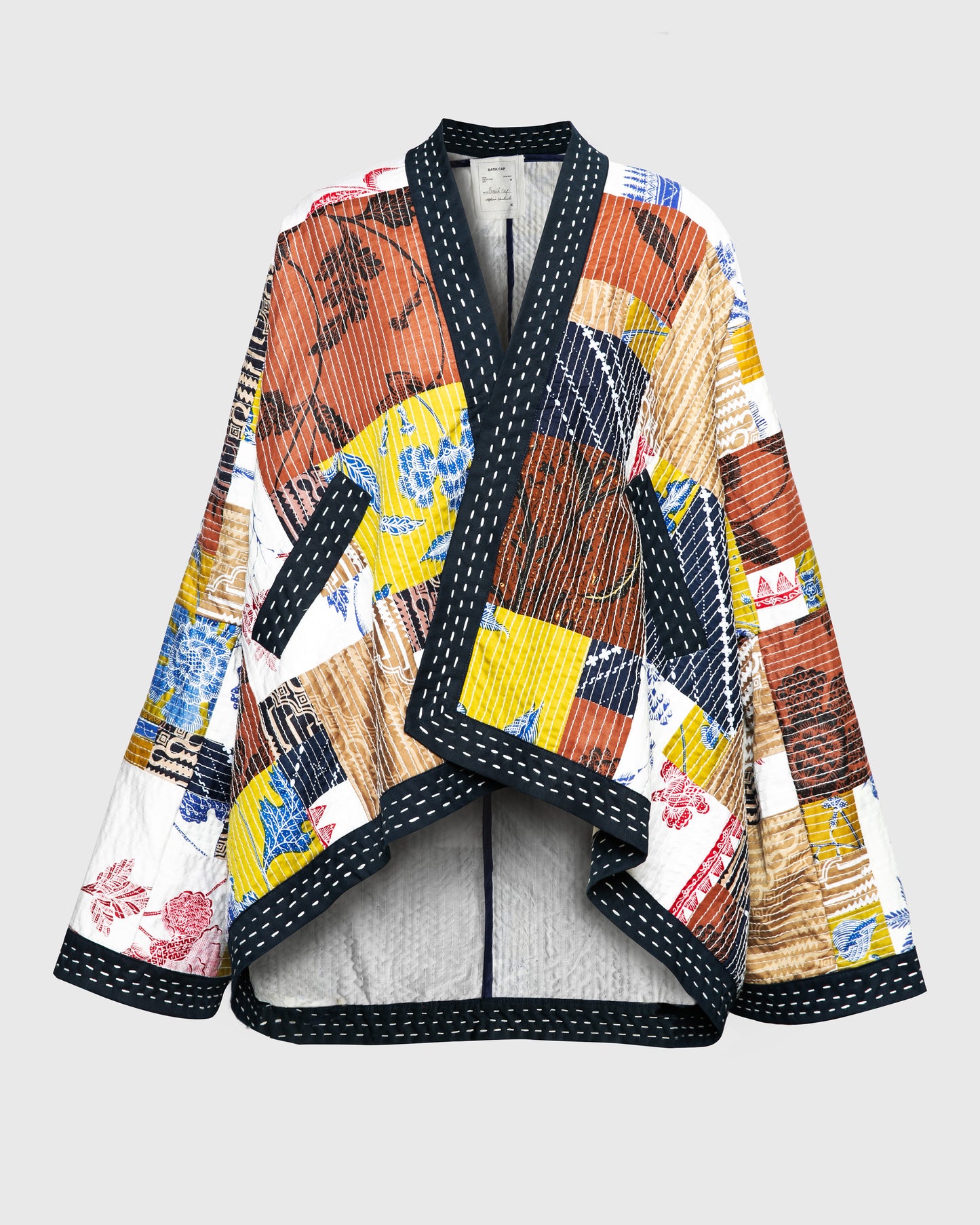 Kimono Outer Batik Patchwork Short