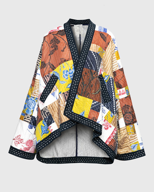 Kimono Outer Batik Patchwork Short