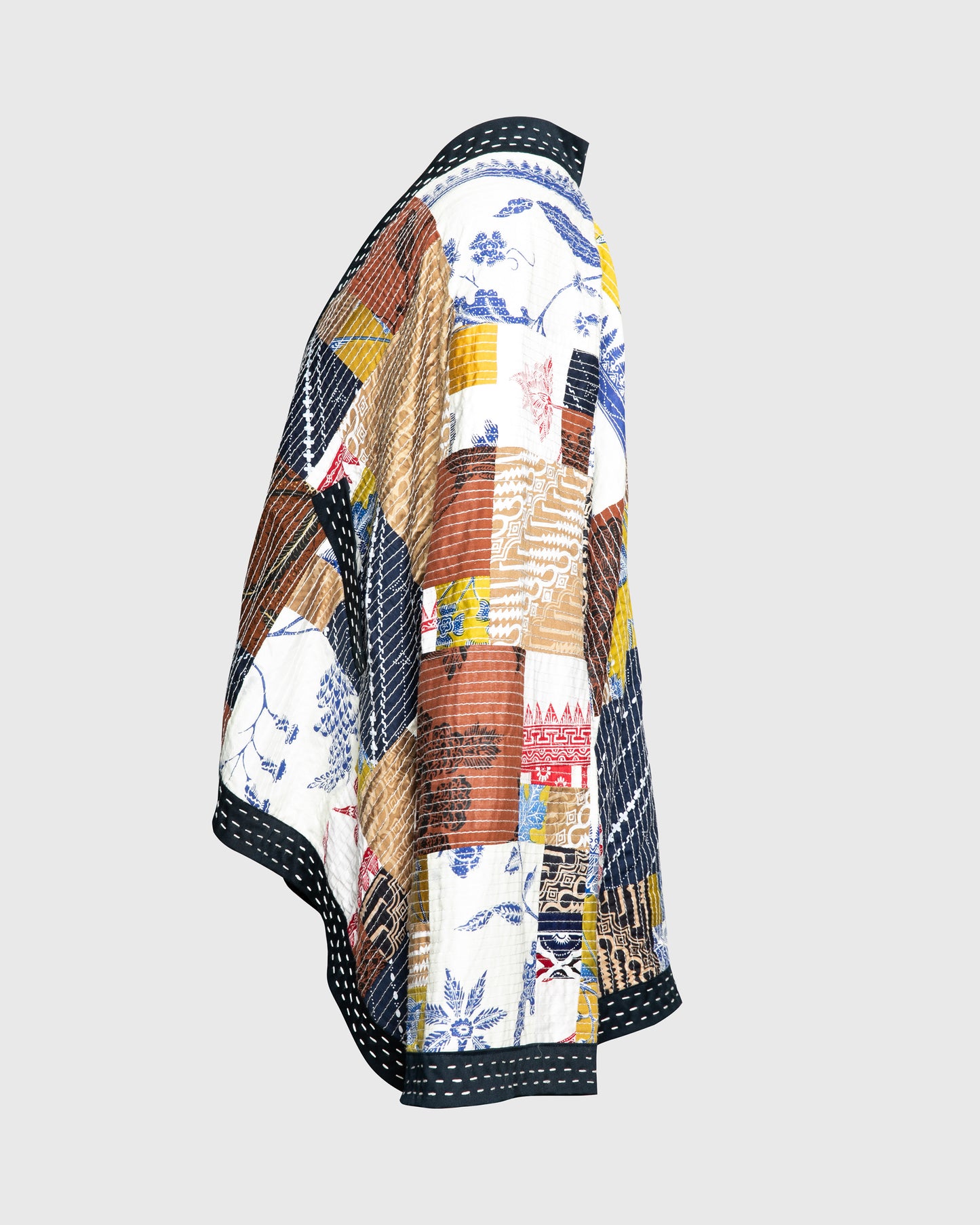 Kimono Outer Batik Patchwork Short