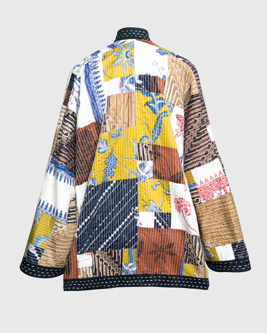 Kimono Outer Batik Patchwork Short