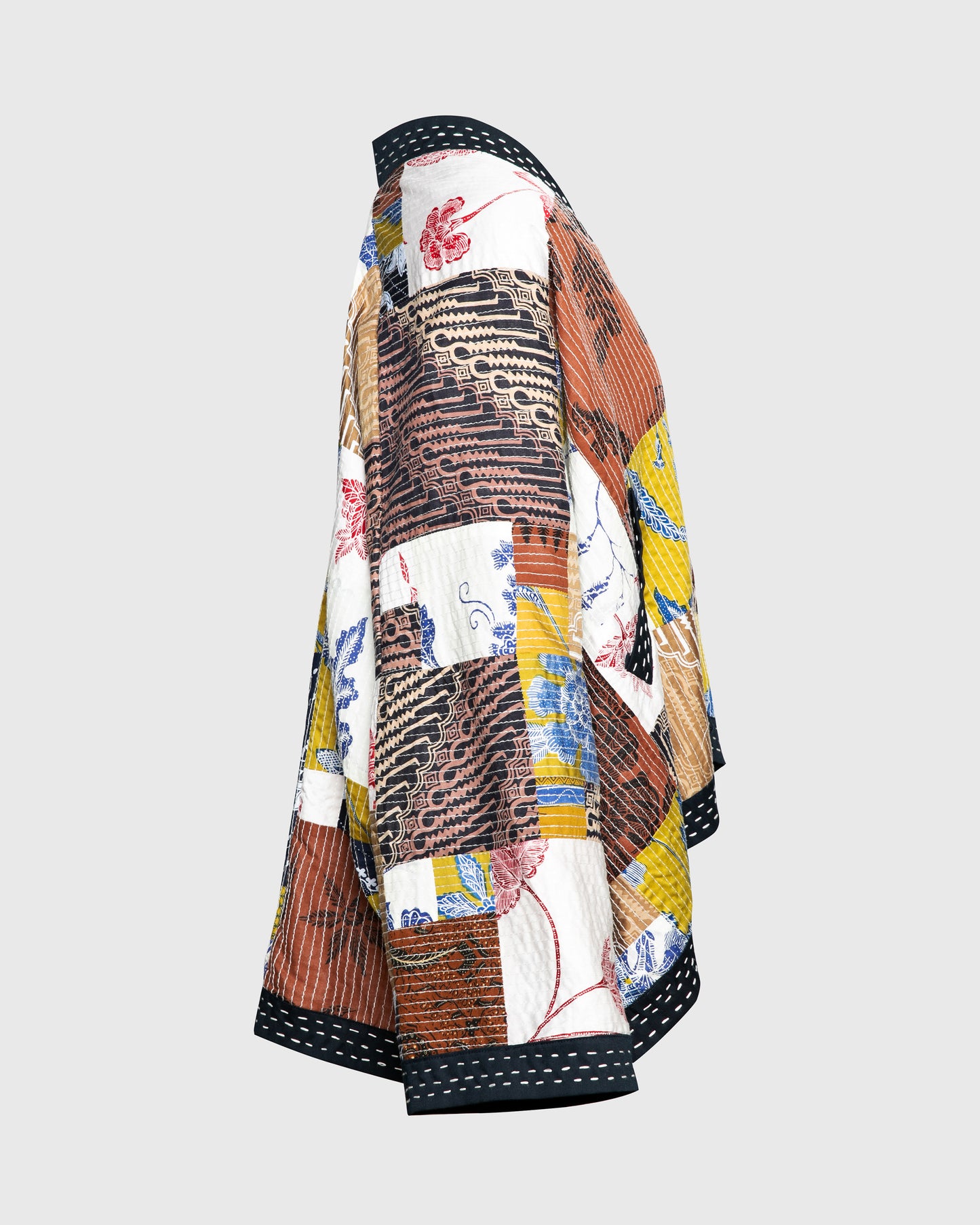 Kimono Outer Batik Patchwork Short