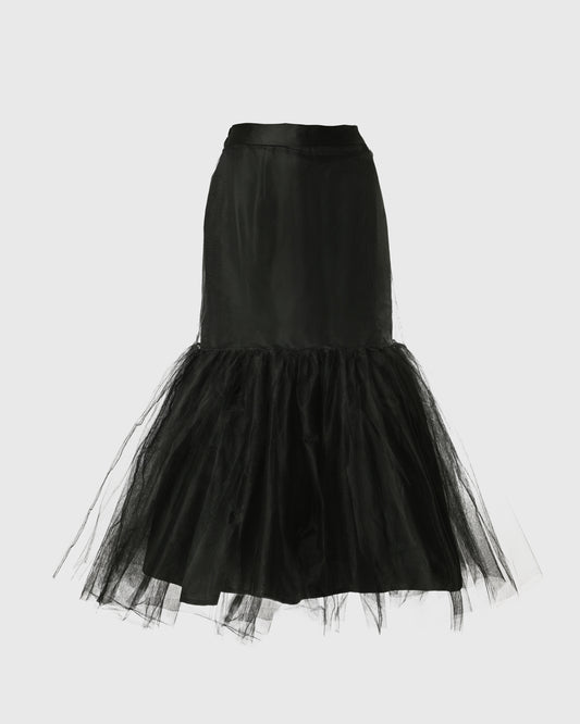 F325 Tulle Long Skirt