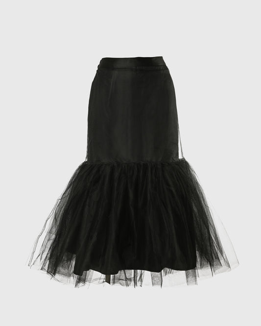 F325 Tulle Long Skirt