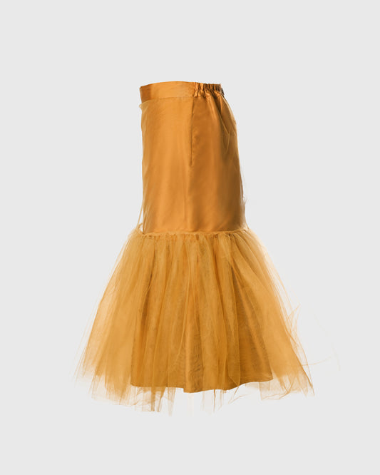 F325 Tulle Long Skirt