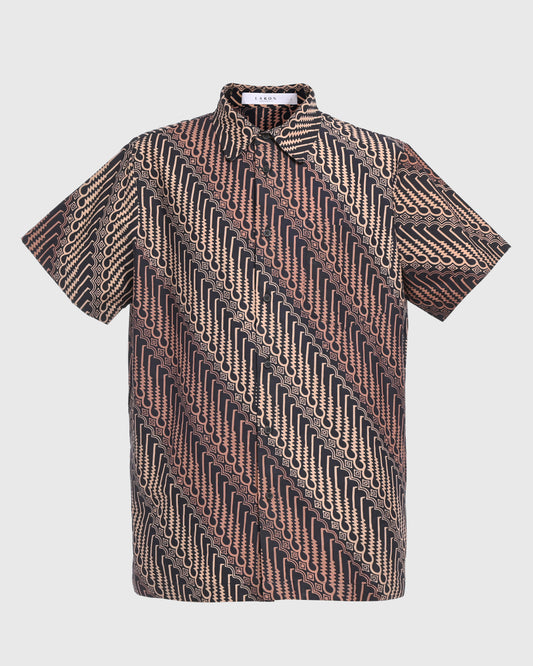 Basic S/S Shirt Batik Cap Parang Seno Kecil - F226