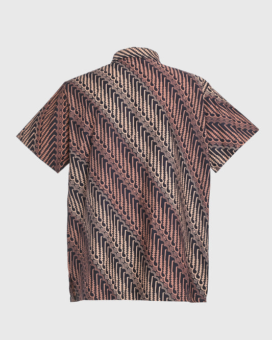 Basic S/S Shirt Batik Cap Parang Seno Kecil - F226