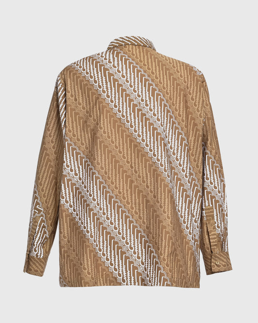Basic L/S Shirt Batik Cap Parang Seno Kecil - F226