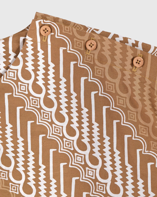 Hi Low Blouse Batik Cap Parang Seno Kecil - F226