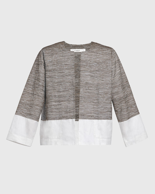 Round Neck Abstract Tread Outer - Unisex - F226