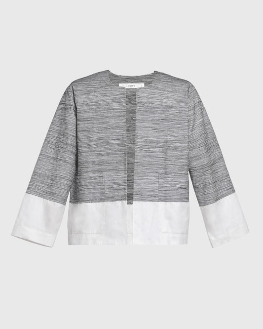 Round Neck Abstract Tread Outer - Unisex - F226