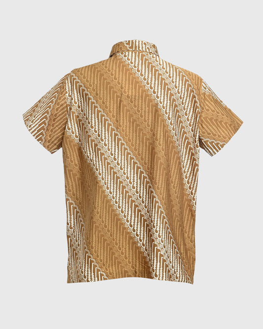 Basic S/S Shirt Batik Cap Parang Seno Kecil - F226
