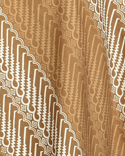 Tunik Long Batik Cap Parang Seno Kecil - F226