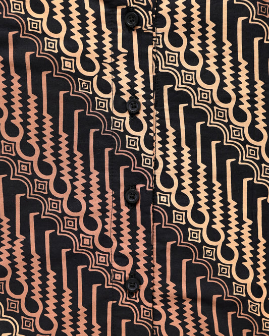 Tunik Long Batik Cap Parang Seno Kecil - F226