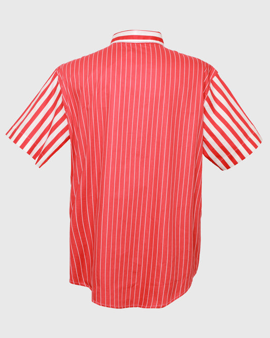 Lakon Indonesia - Kemeja Polo Harsa S/S Shirt HRT-05 Atasan Pria Lengan Pendek Garis Casual