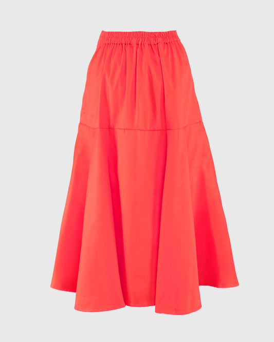 Fitted Hip A-line Skirt - F126