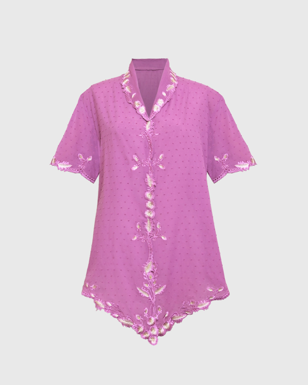 Lakon Indonesia - Kebaya S/S LKBY-01 Purple - Atasan Wanita