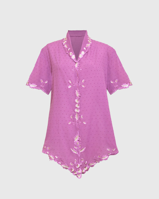 Lakon Indonesia - Kebaya S/S LKBY-01 Purple - Atasan Wanita