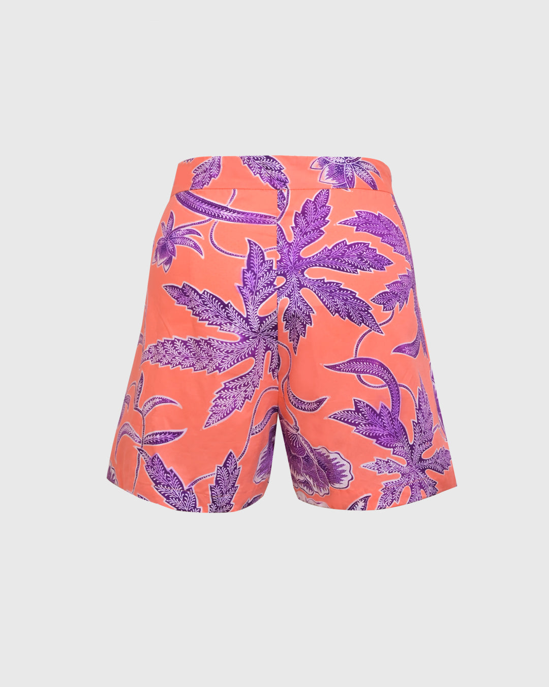 Lakon Indonesia - Pleated Skort Batik Salem - Rok Mini Wanita