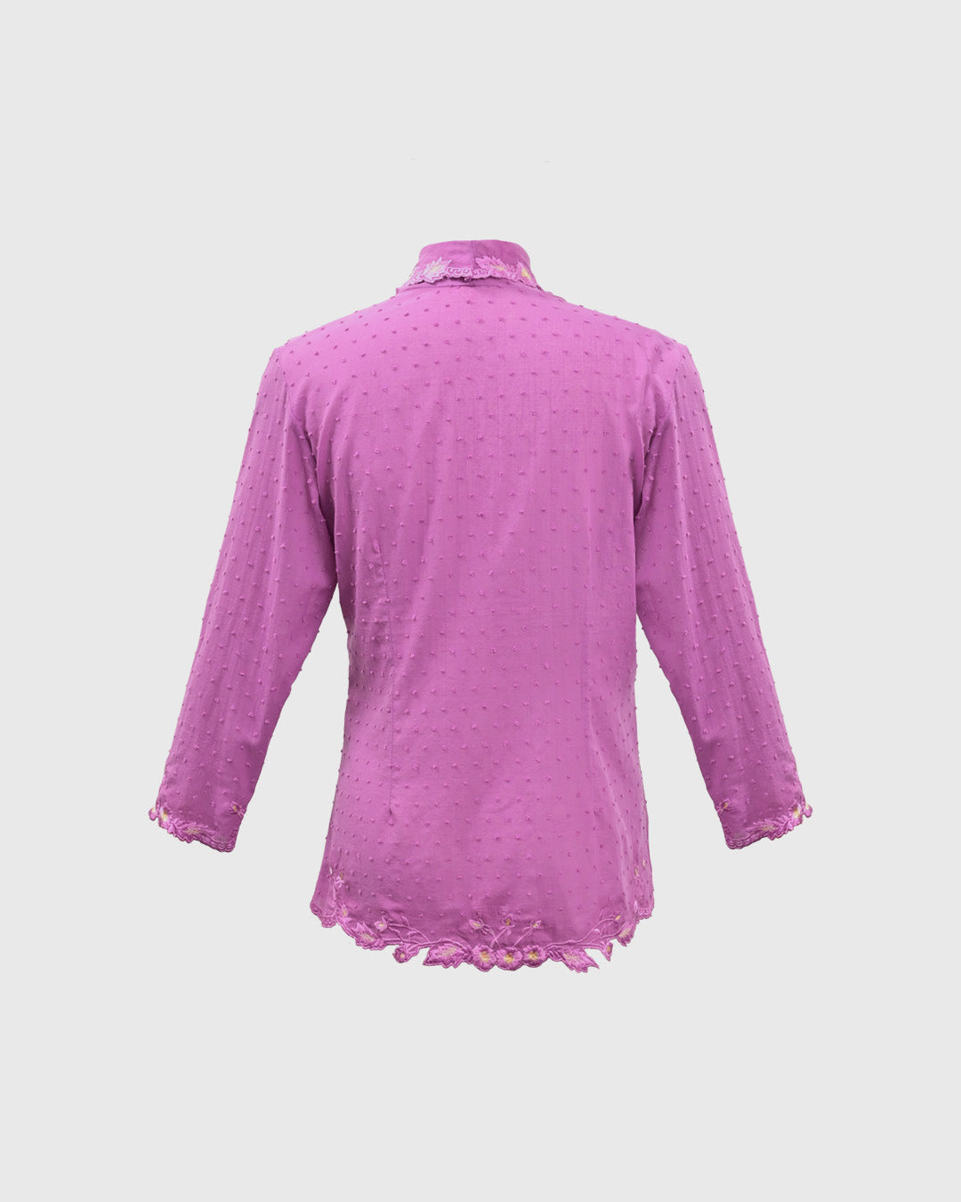 Lakon Indonesia - Kebaya 3/4 Sleeve LKBY-02 Purple - Kebaya Encim Atasan Wanita Tradisional