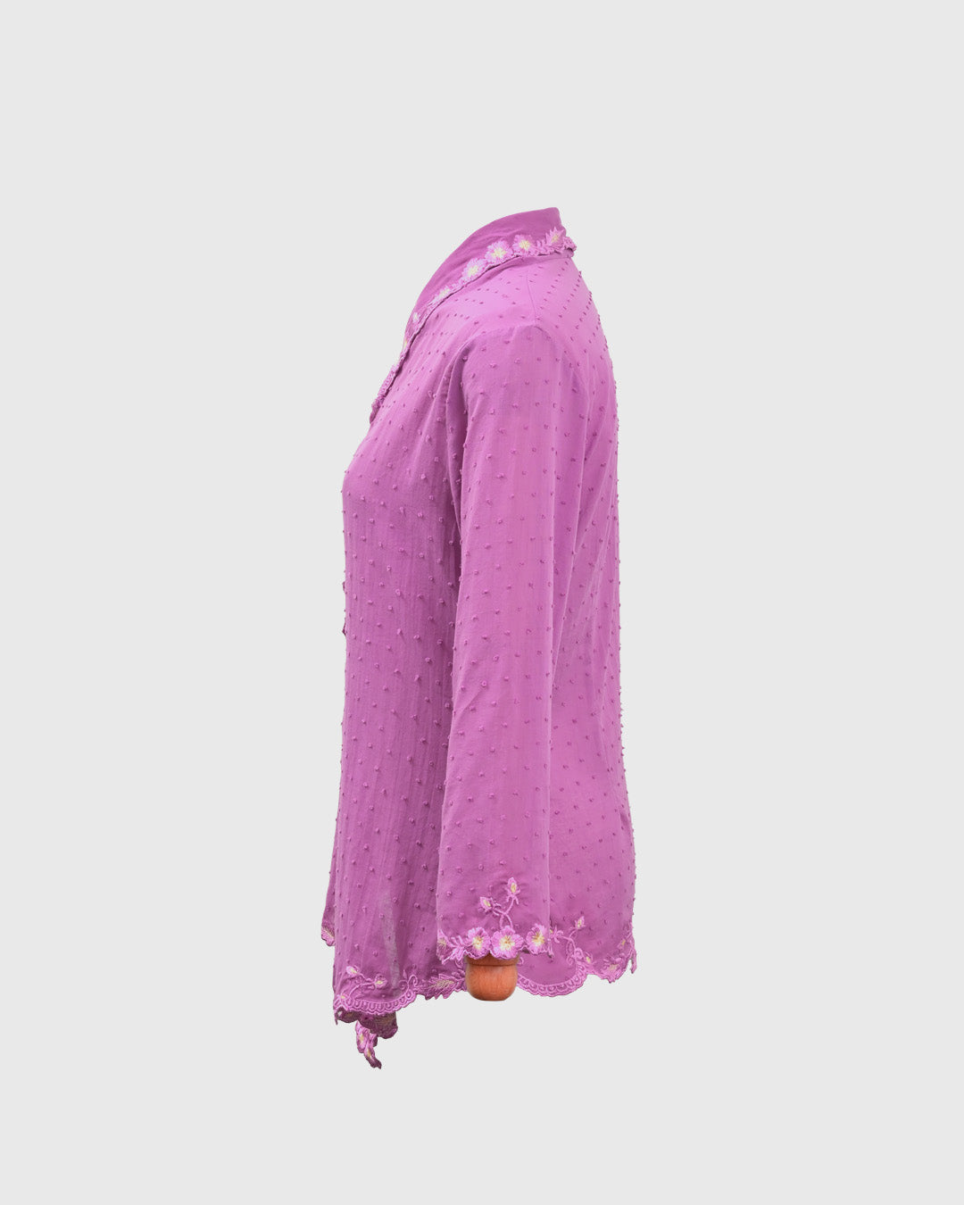 Lakon Indonesia - Kebaya 3/4 Sleeve LKBY-02 Purple - Kebaya Encim Atasan Wanita Tradisional