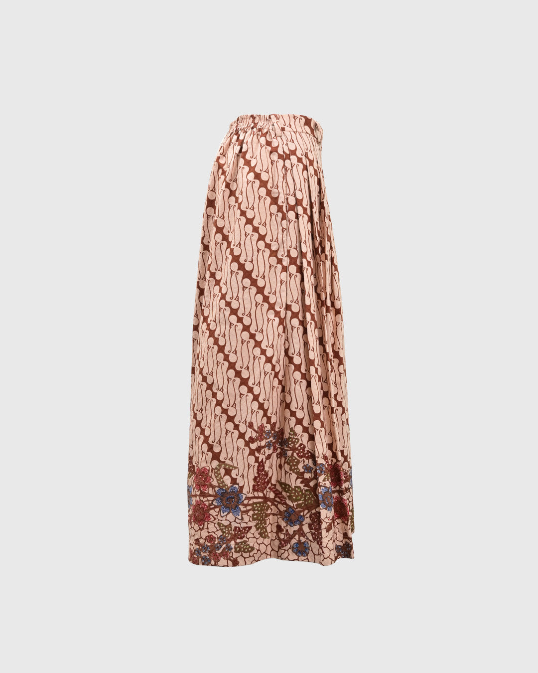 Lakon Indonesia - Celana Wanita Wide Pallazo Pants Batik Parang Bunga - Celana Panjang Wanita Tradisional Wide Leg Kulot