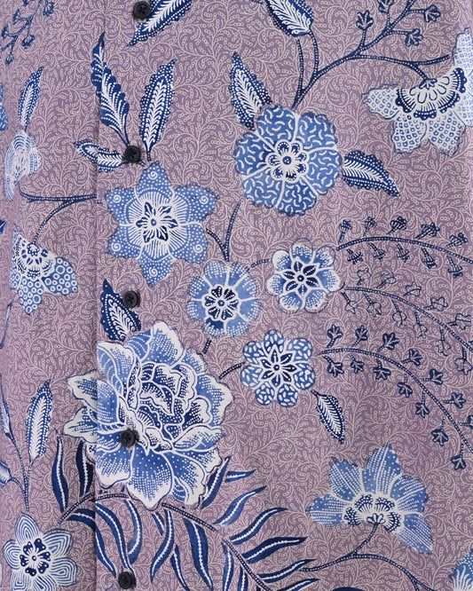 Men High Collar S/S Shirt - F126