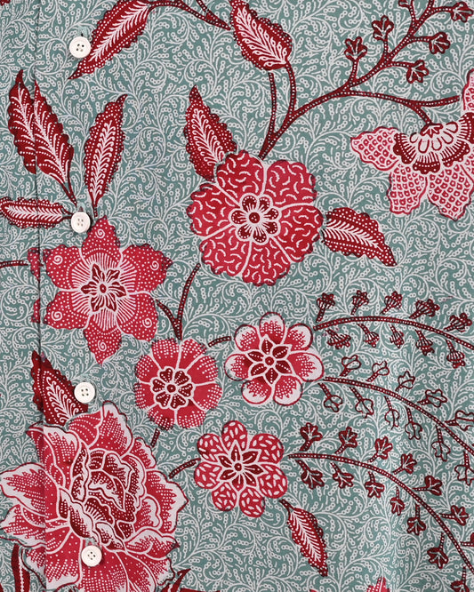 Men High Collar L/S Shirt - F126