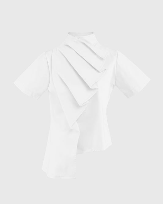 Ruffle Beskap Top - F126