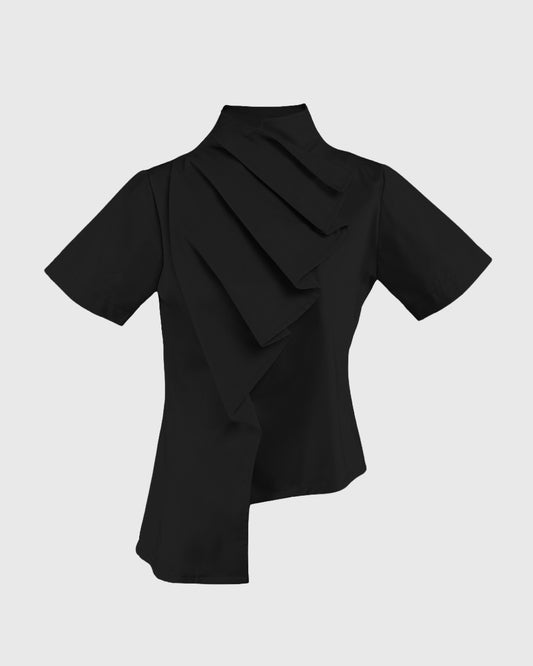 Ruffle Beskap Top - F126